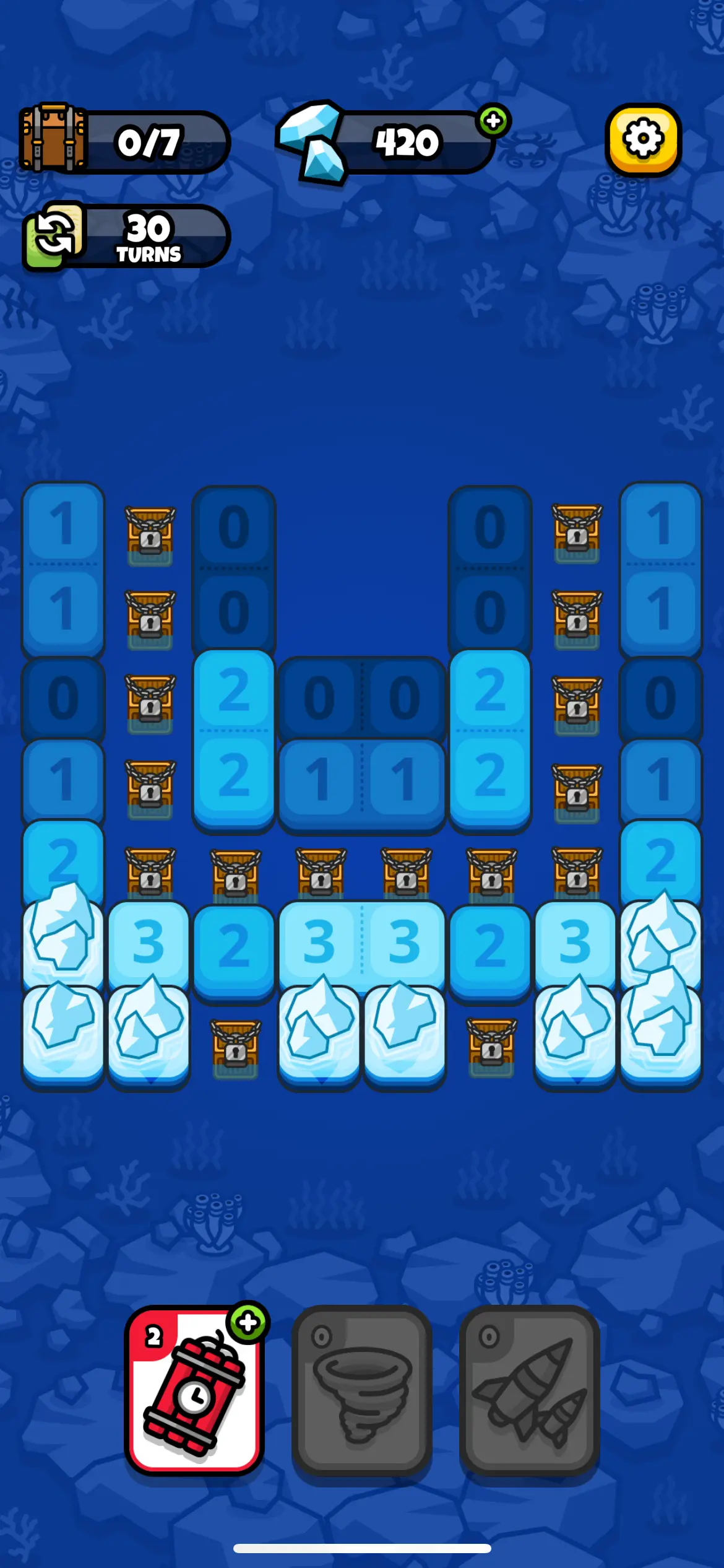 Blue Tiles With Numbers