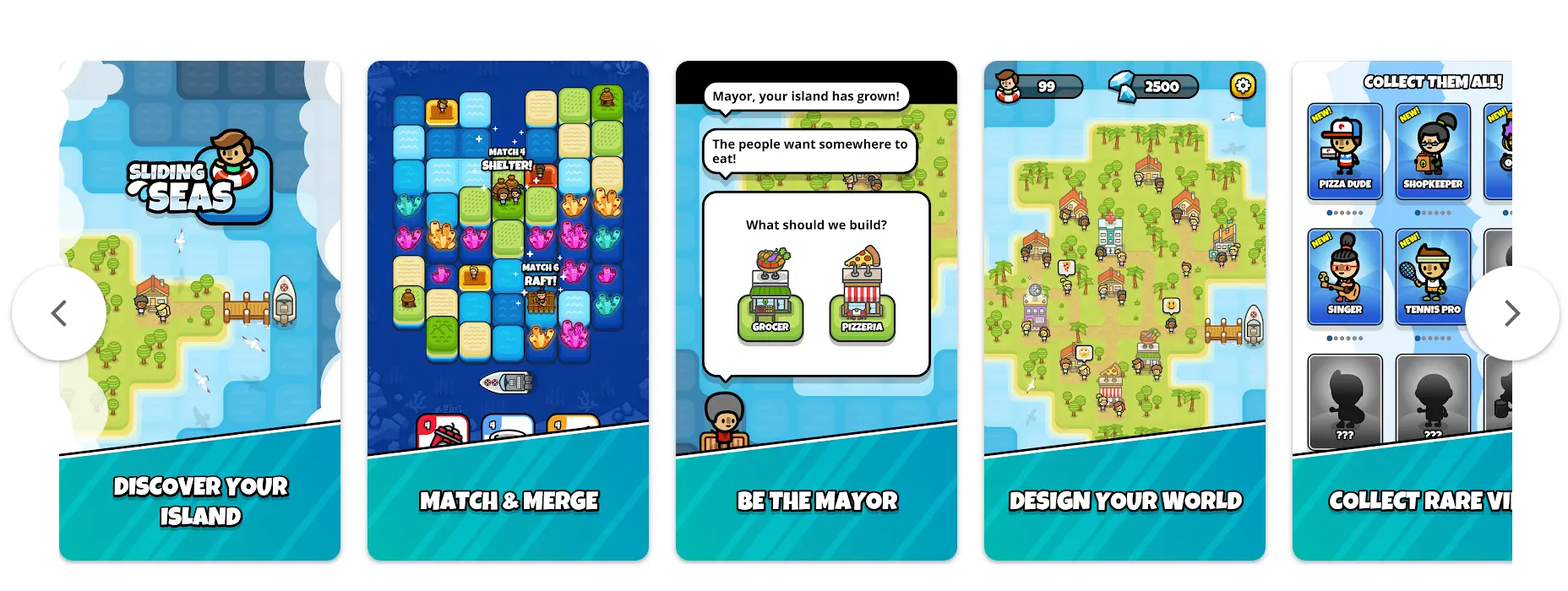 Sliding Seas: Google Play Store Screenshots Showcase